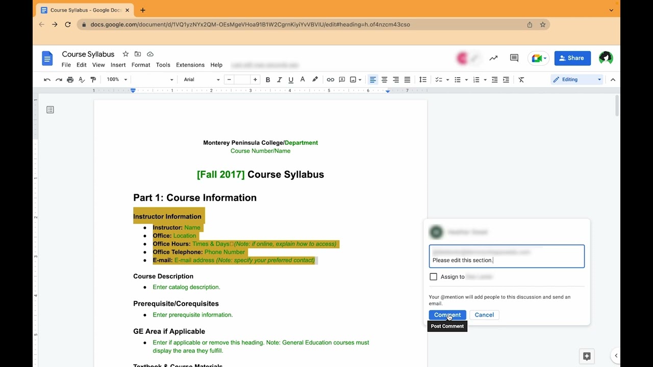 Try it out (Collaborate on your syllabus)