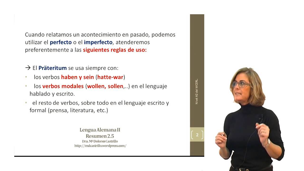 Alemán para hispanohablantes: Usos del pasado