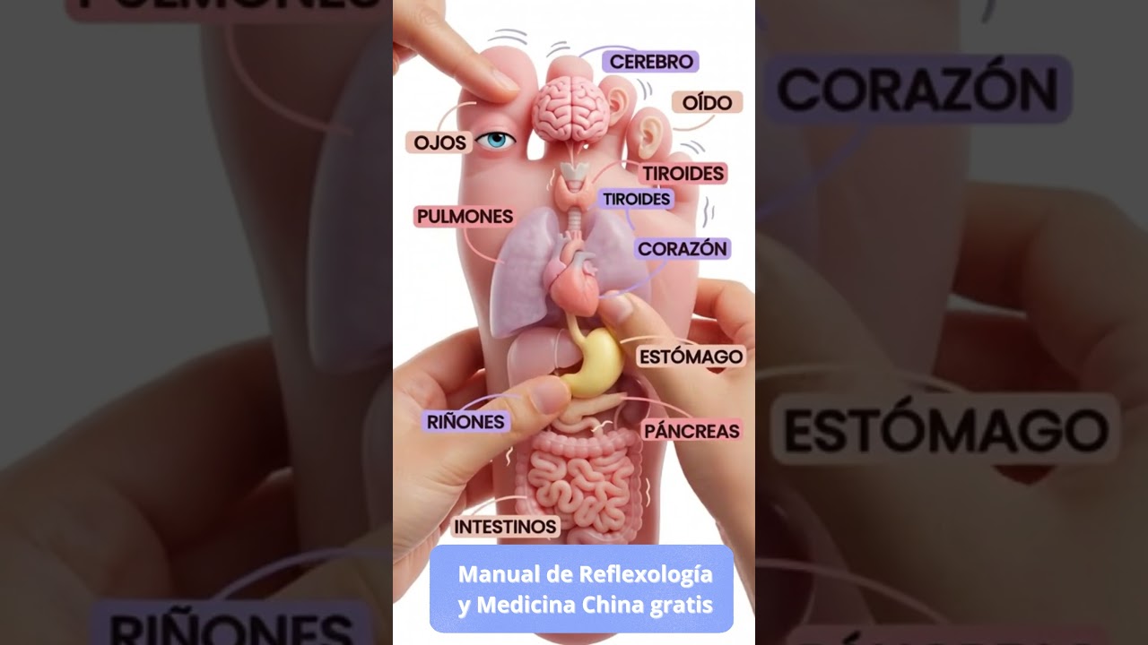 Mapa de reflexología explicado en segundos