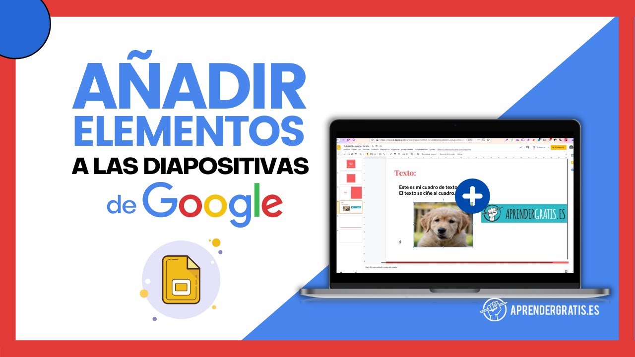 Cómo AÑADIR diapositivas, texto, imagen o vídeo a la presentación de Google Slides