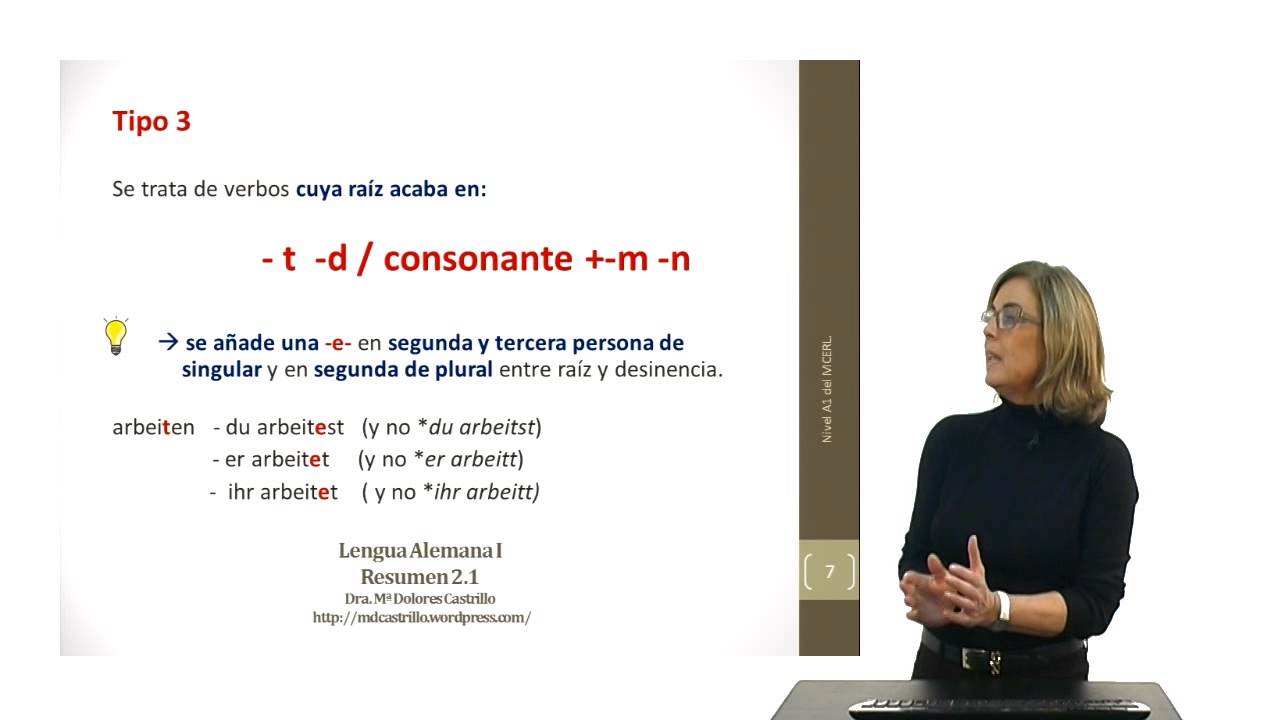 Alemán para hispanohablantes: La conjugación del verbo en presente