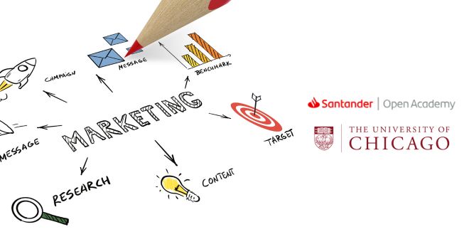 Curso de marketing digital avalado por Banco Santander