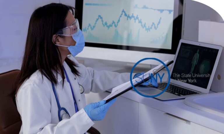 Profesionales analizando datos genéticos y biomédicos mediante herramientas de Big Data para estudiar enfermedades y mejorar su diagnóstico y tratamiento