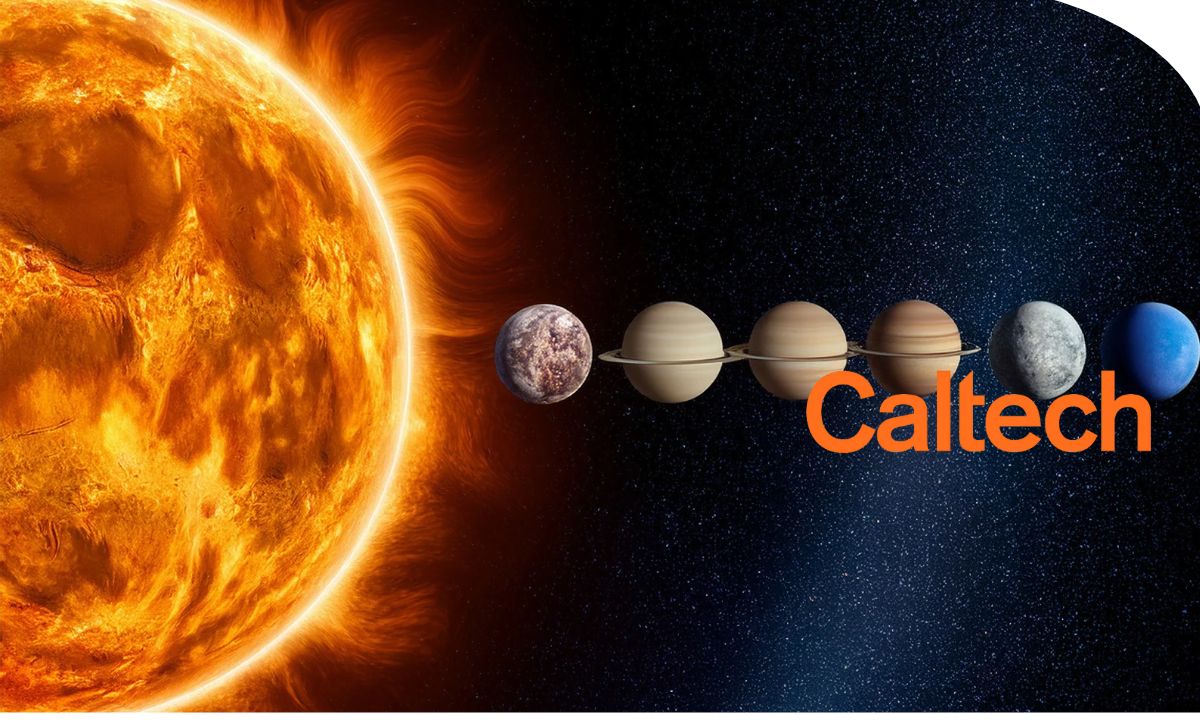 Persona observando Marte y otros cuerpos del sistema solar mediante recursos de exploración y análisis científico