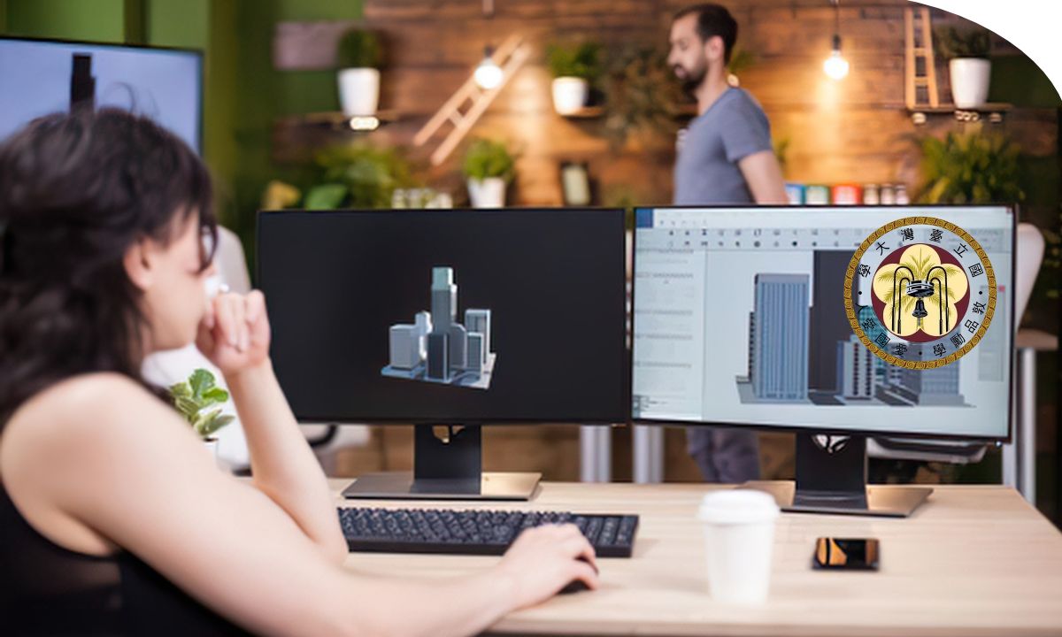 Persona diseñando un modelo tridimensional de una vivienda con SketchUp
