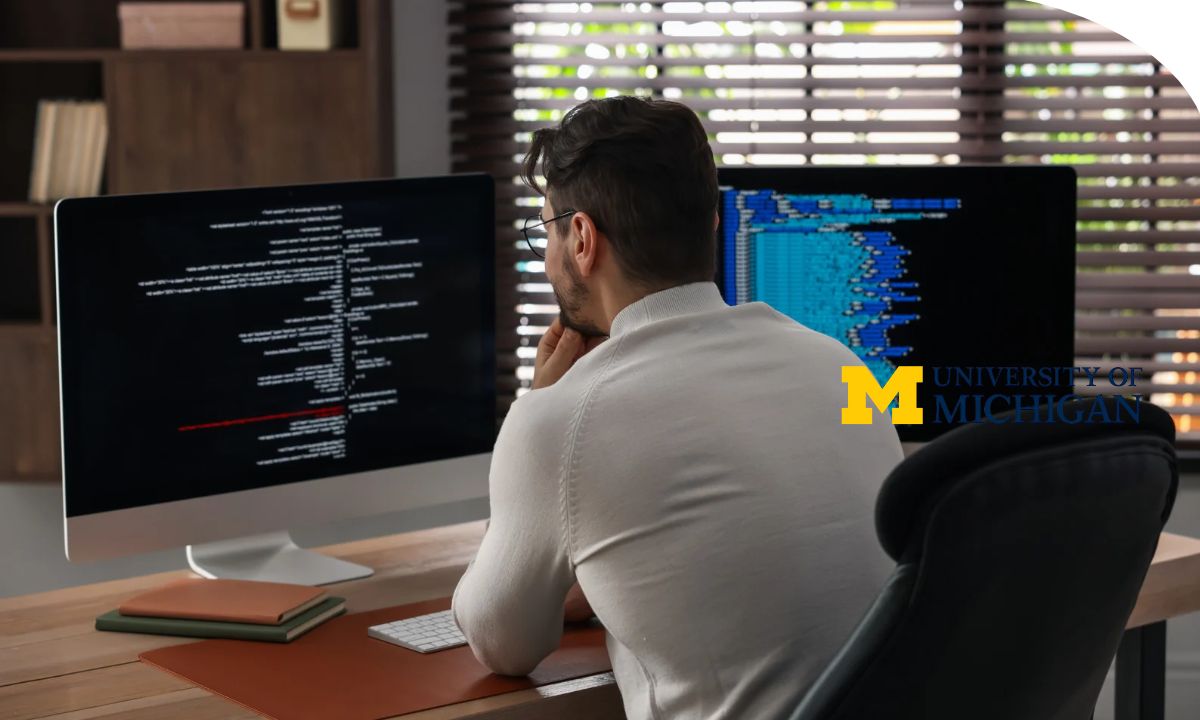 Persona programando una base de datos con Python y consultando tablas SQL