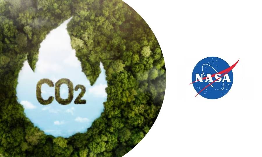 curso de mediciones de dióxido de carbono por la NASA
