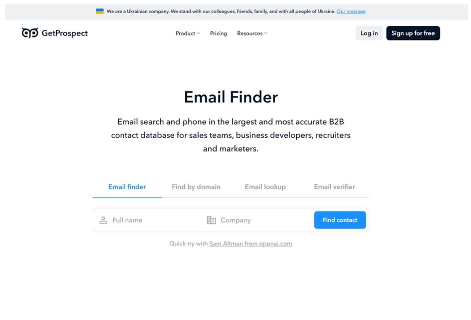 guía uso getprospect