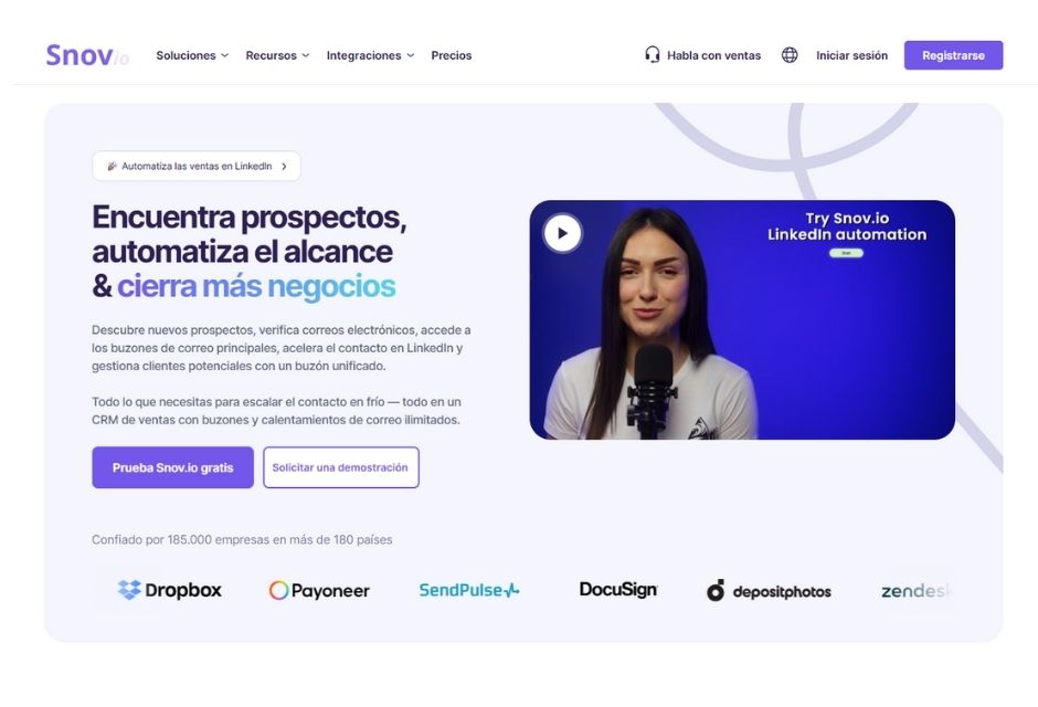 Guía de uso de Snovio