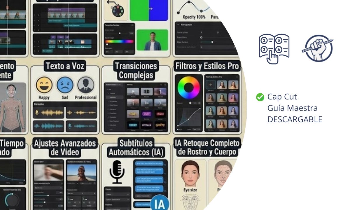cap cut editor de vídeo guia maestra