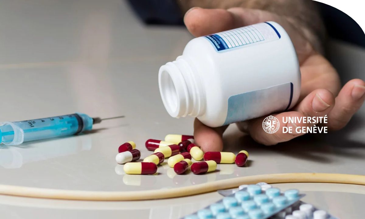 Profesionales de la salud analizando información sobre consumo de drogas, prevención y políticas de salud pública