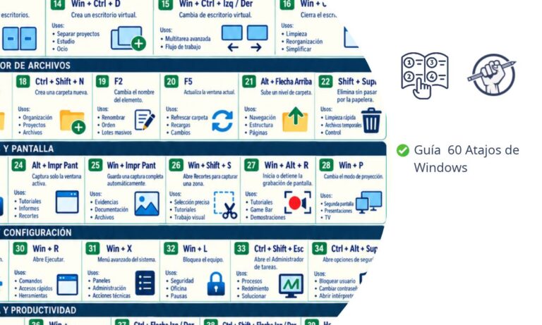 60 atajos de windows