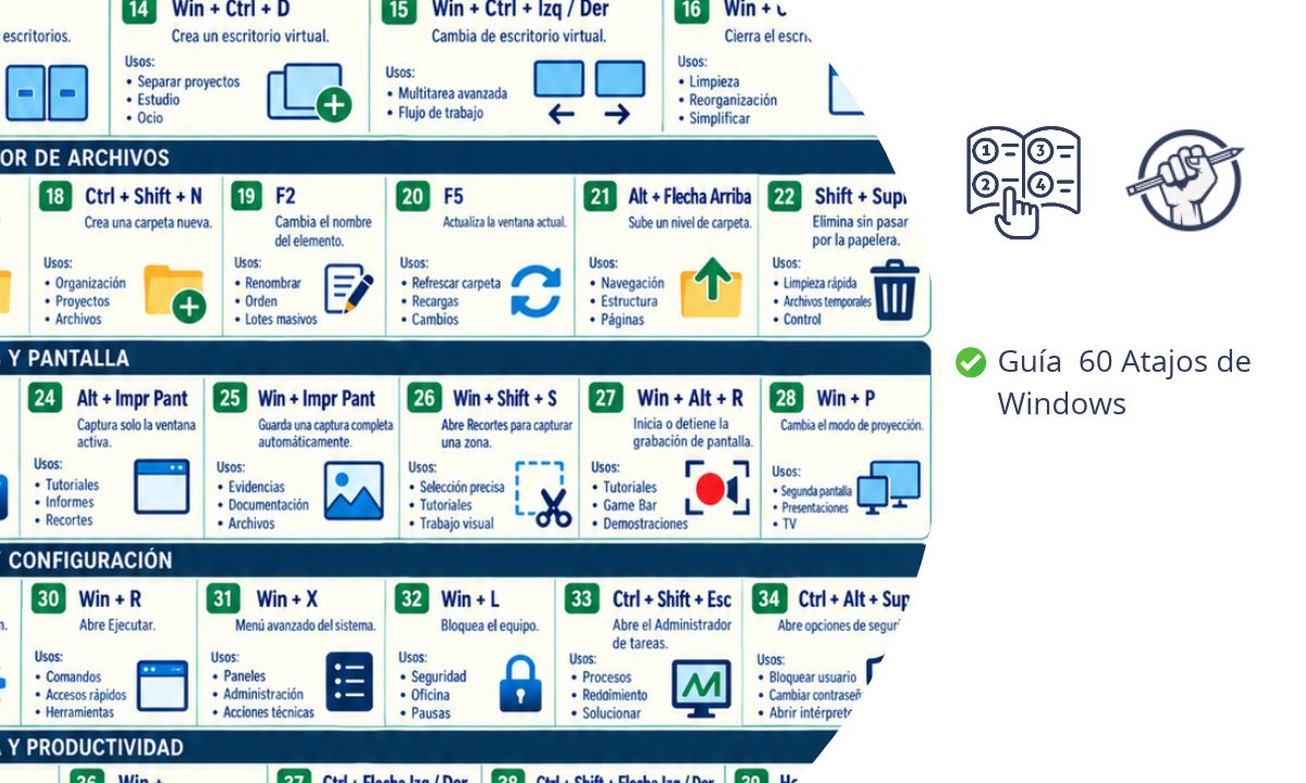 60 atajos de windows