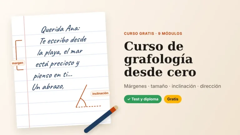 Curso de grafología gratis con test y diploma